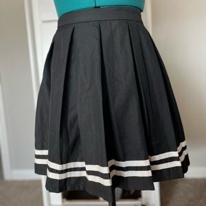 Black and white cosplay or school girl skirt